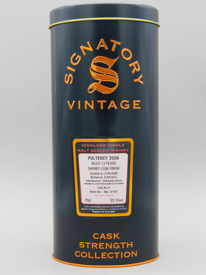 Pulteney 2008-2022, Signatory Vintage, Highland Single Malt Scotch Whisky (55.5%, 70cl)
