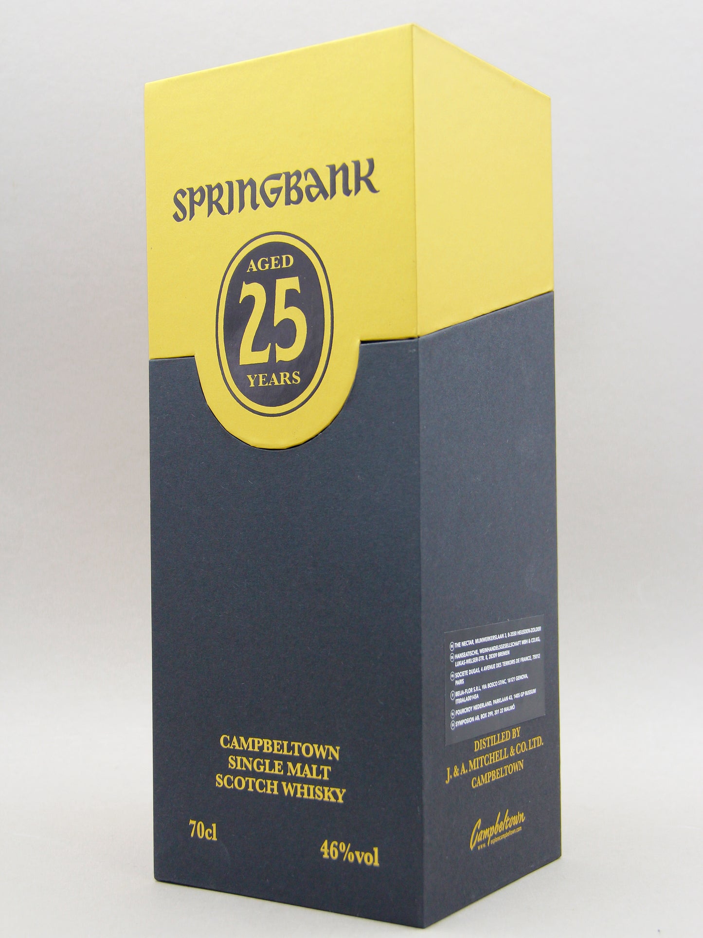 Springbank 25 Years, February 2023, Campbeltown Single Malt Scotch Whisky (46%, 70cl)