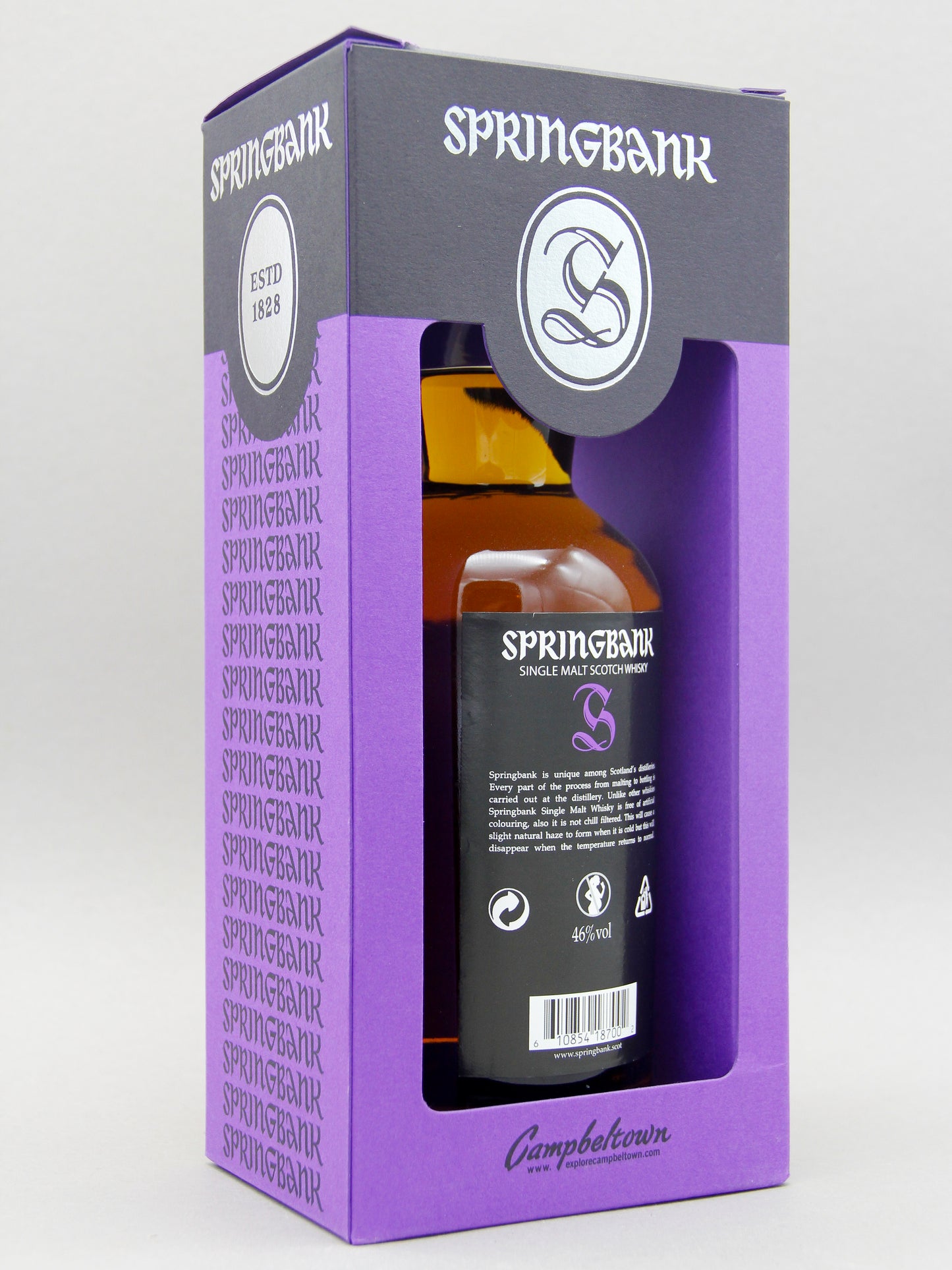 Springbank 18 Years, August 2022, Campbeltown Single Malt Scotch Whisky (46%, 70cl)