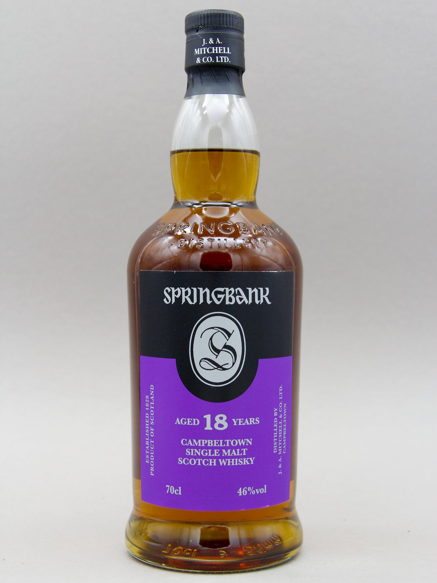 Springbank 18 Years, August 2022, Campbeltown Single Malt Scotch Whisky (46%, 70cl)