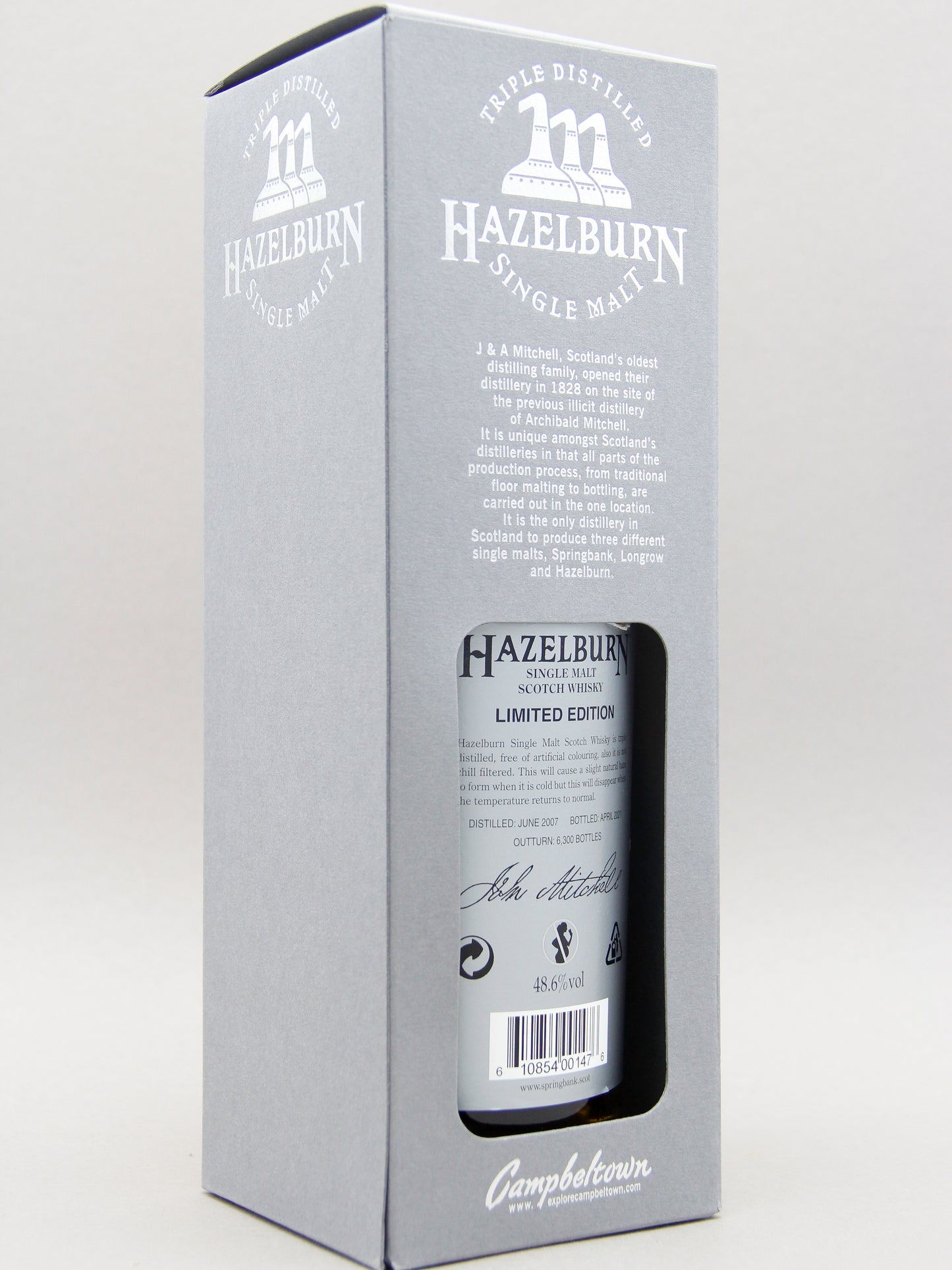 Hazelburn 13 Years, 2021, Campbeltown Single Malt Scotch Whisky (48.6%, 70cl)