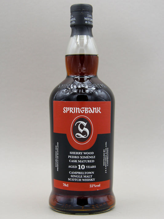 Springbank 10 Year, Pedro Ximenez Sherry Wood, November 2022, Campbeltown Single Malt Scotch Whisky (55%, 70cl)