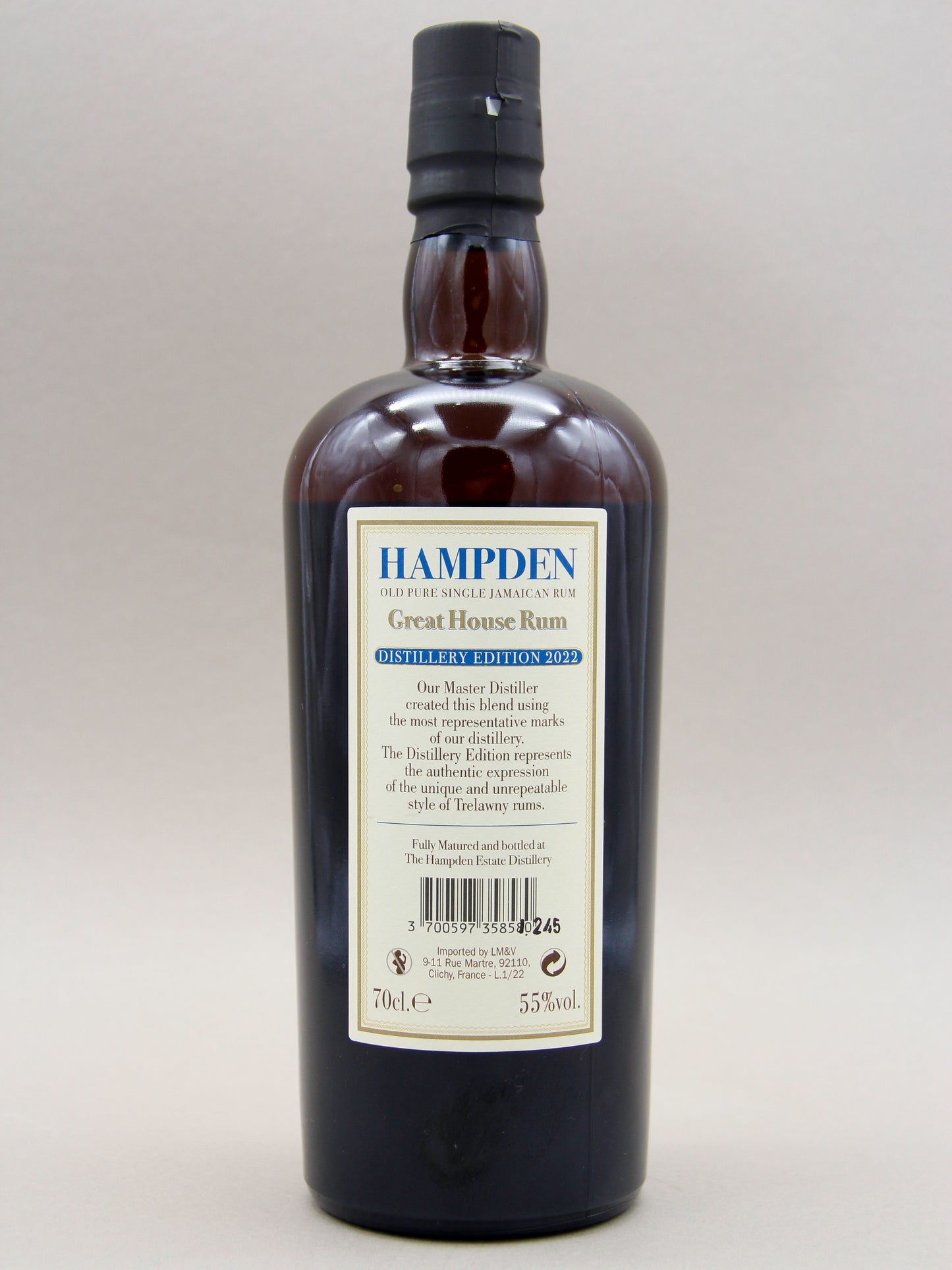 Hampden, Great House, Distillery Edition 2022, Old Pure Single Jamaican Rum (55%, 70cl)