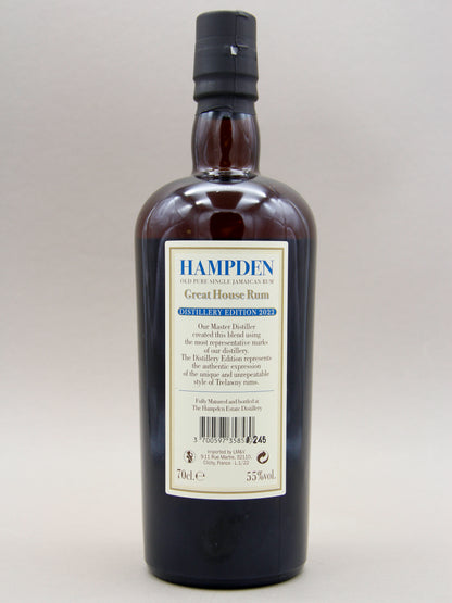 Hampden, Great House, Distillery Edition 2022, Old Pure Single Jamaican Rum (55%, 70cl)