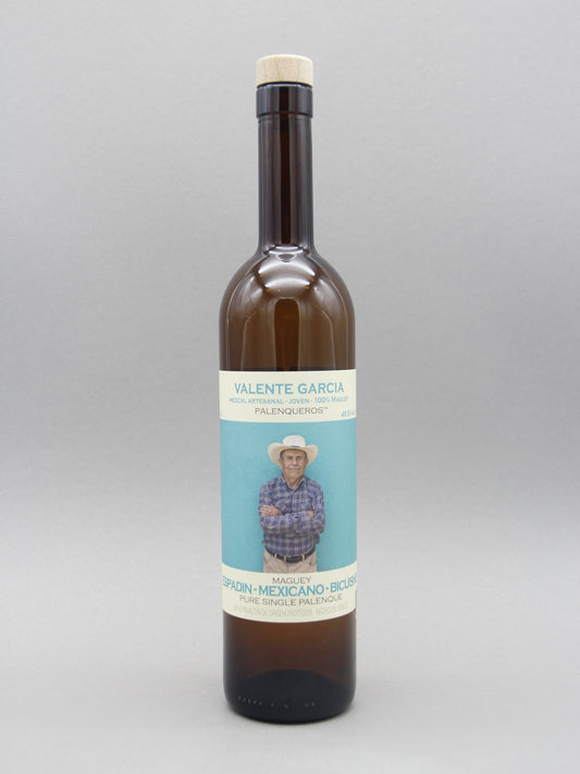 Palenqueros, Valente Garcia, Espadin-Mexicano-Bicuishe, Mezcal Artesenal (49.5%, 70cl)