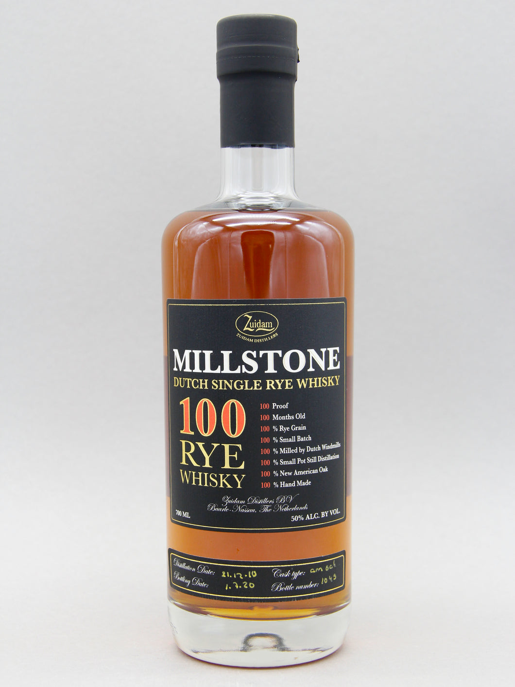 Zuidam Millstone 100 Dutch Rye Whisky (50%, 70cl)
