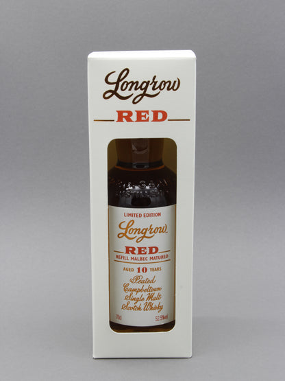 Longrow Red 10 Years, 2020 Refill Malbec Cask, Campbeltown Single Malt Scotch Whisky (52.5%, 70cl)