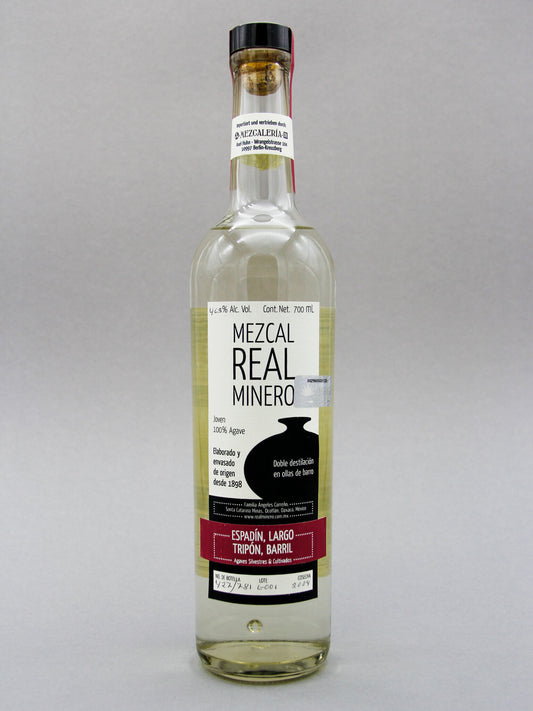 Mezcal Real Minero Joven Mezcal, Quatro Agaves (Espadin, Largo, Tripon, Barril) (46.5%, 70cl)