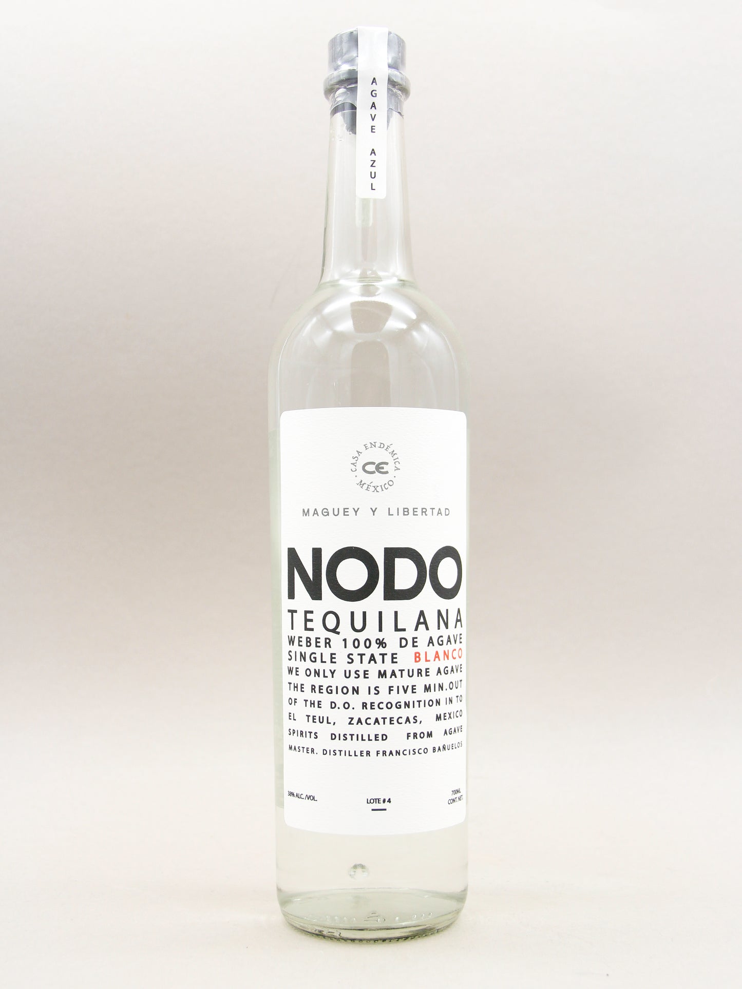 NODO Tequilana Blanco, 100% de Agave, Zacatecas  (40%, 70cl)