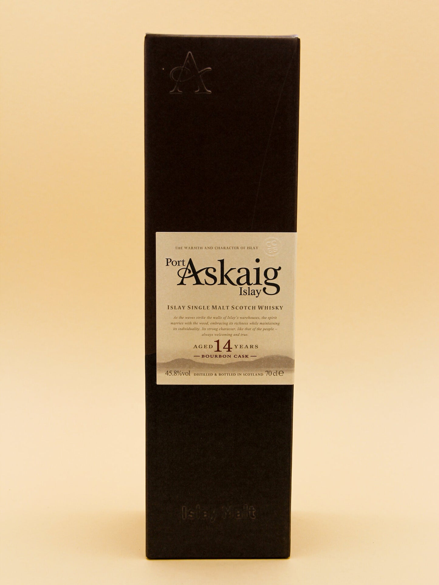 Port Askaig Aged 14 Years, Bourbon Cask, Islay Single Malt Scotch Whisky (45.8%, 70cl)