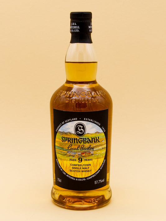 Springbank 9 Years, Local Barley, Campbeltown Single Malt Whisky (57,7%, 70cl)